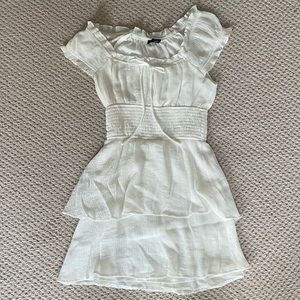 Sun dress with smocked waist and ruffles